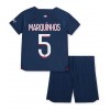 Paris Saint-Germain Marquinhos #5 Hjemmedraktsett Barn 2023-24 Kortermet (+ korte bukser)